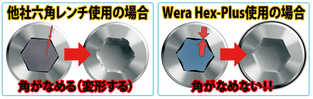 Wera 3/8 sq (9.5sq) ヘックスビットソケット 6 mm (ホールド機能付）